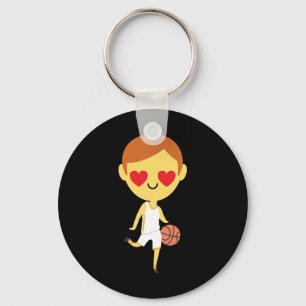Basketball Boy Emoji Schlüsselanhänger