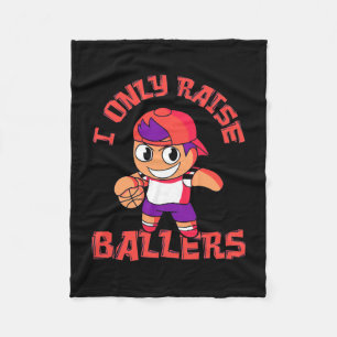Basketball Boy hebt nur Ballspieler an Fleecedecke