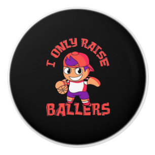 Basketball Boy hebt nur Ballspieler an Keramikknauf