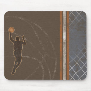 Basketball Boy Net Stripes Mousepad Mouse Pad