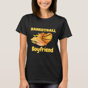 Basketball Boyfriend Fiery Heart Basketball Gesche T-Shirt