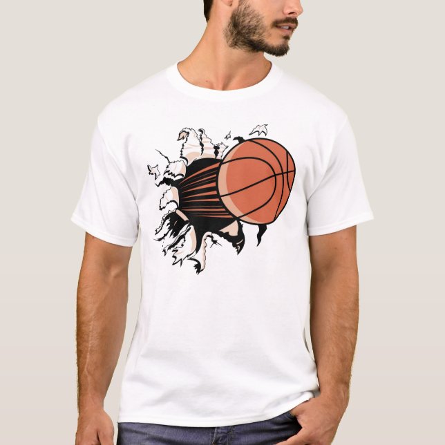 Basketball Breakfast T - Shirt (Vorderseite)
