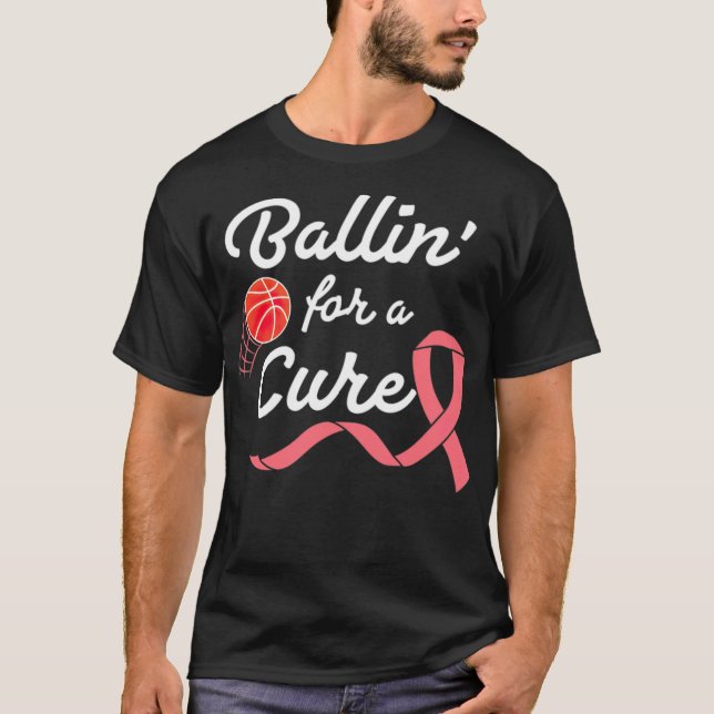 Basketball Breast Cancer Awareness Association spi T-Shirt (Vorderseite)