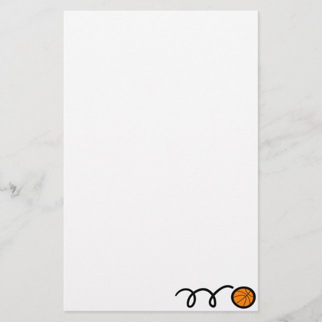 Basketball Briefpapier (Vorderseite)