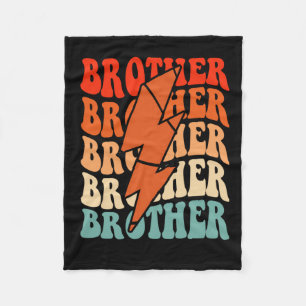 Basketball Brother Retro Groovy Blitzschlag Fleecedecke