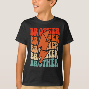 Basketball Brother Retro Groovy Blitzschlag T-Shirt