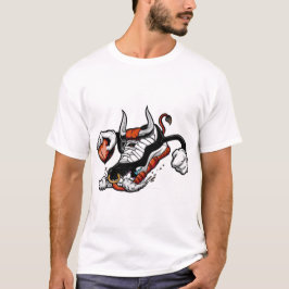Basketball Bull Sneaker – Urban Monster Shoe Graph T-Shirt