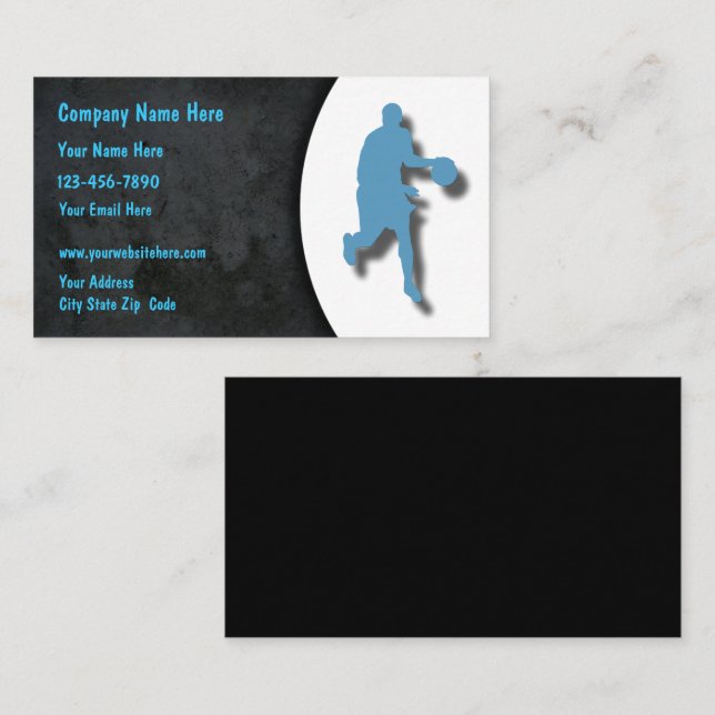Basketball Business Cards Visitenkarte (Vorne/Hinten)