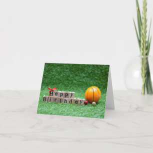 Basketball carte d'anniversaire avec Ball for Play