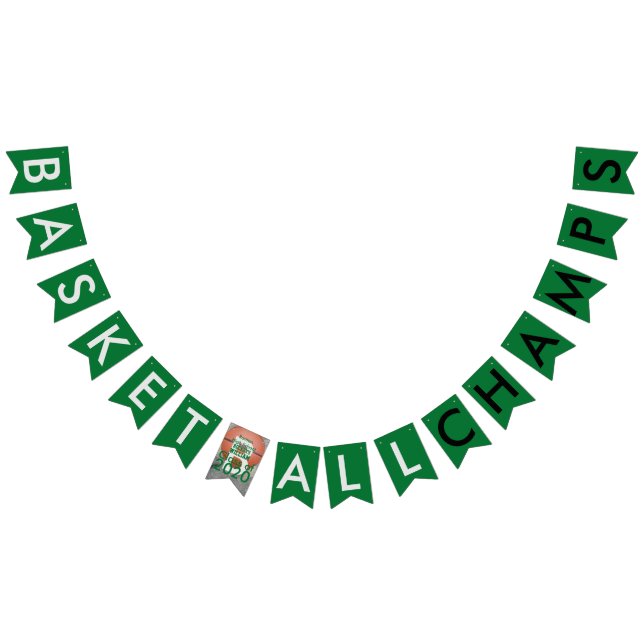Basketball Champs Green Banner (Alle)