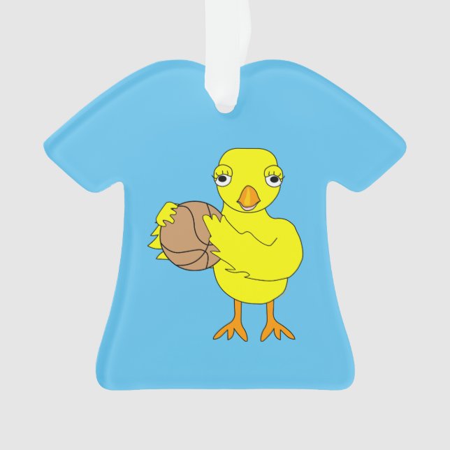 Basketball Chick Ornament (Vorderseite)