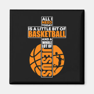 Basketball Christlich Cross Magnet