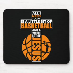 Basketball Christlich Cross Mousepad