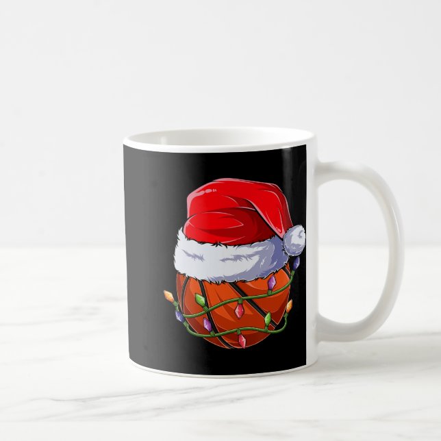 Basketball Christmas Boy Apparel, Funny Santa Srt  Kaffeetasse (Rechts)