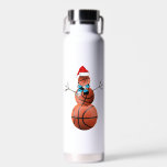 Basketball Christmas Snowman Trinkflasche<br><div class="desc">Basketball Christmas Snowman</div>