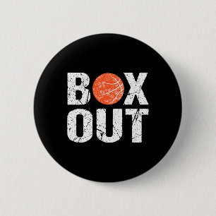 Basketball Coach Box Out Sprichwort Neuheit Gesche Button