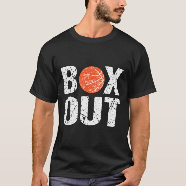 Basketball Coach Box Out Sprichwort Neuheit Gesche T-Shirt (Vorderseite)