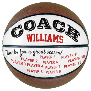 Basketball Coach Custom Dankeschön Geschenk - Bal