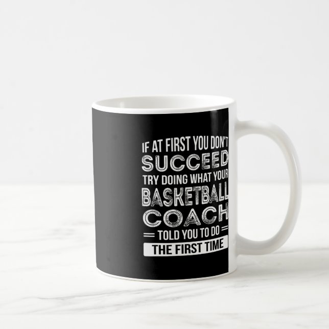 Basketball Coach Geschenk Spaß Danke, Geschenk Kaffeetasse (Rechts)