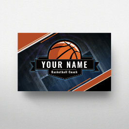 Basketball Coach Ihr Name Sport Thema Modernes Spi Visitenkarte