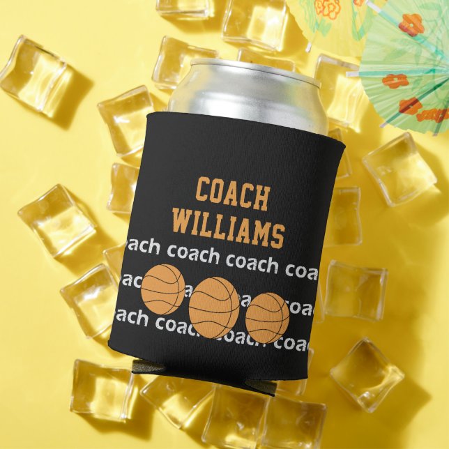 Basketball Coach Personalisierter Name kann färben Dosenkühler (In Situ Sommer)