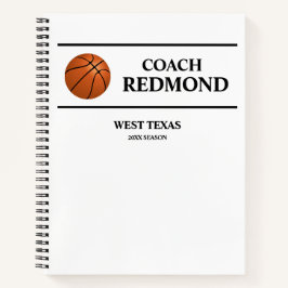 Basketball Coach SpiralNotebook Notizbuch