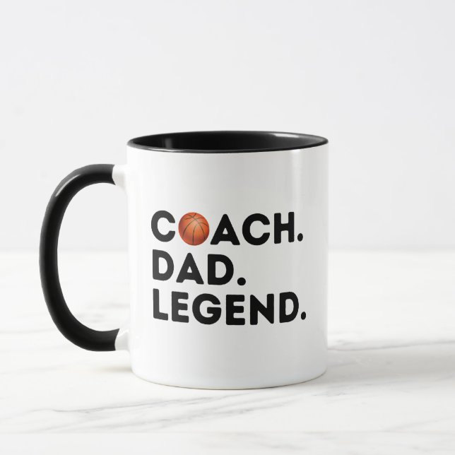 Basketball Coach Vater Legende Tasse (Links)