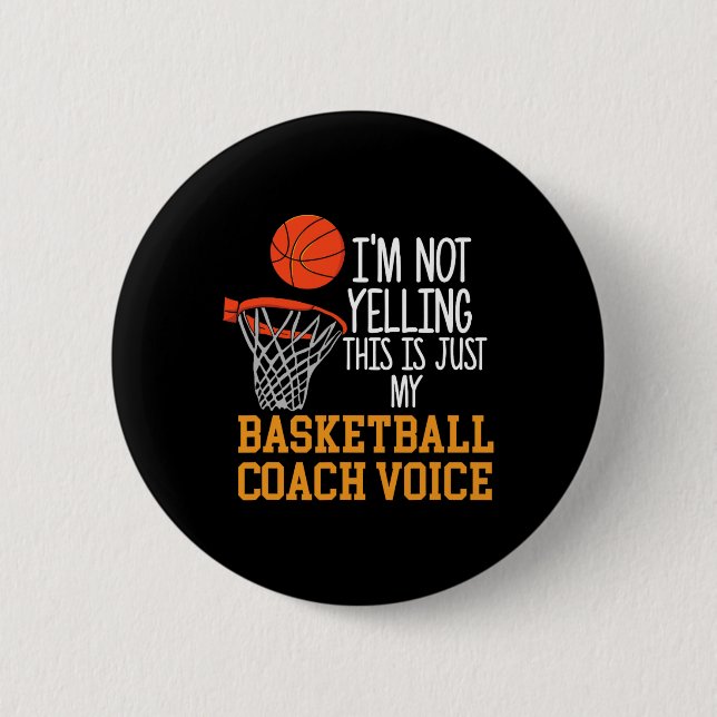 Basketball Coach Voice Button (Vorderseite)