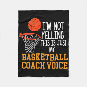 Basketball Coach Voice Fleecedecke