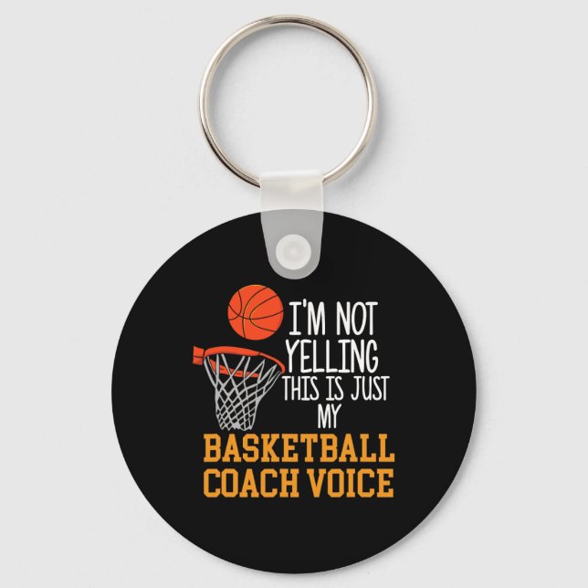 Basketball Coach Voice Schlüsselanhänger (Vorderseite)