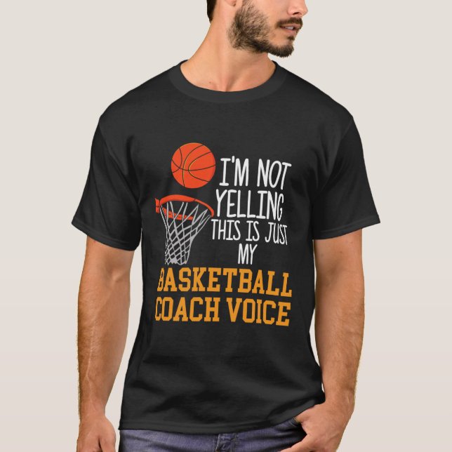 Basketball Coach Voice T-Shirt (Vorderseite)