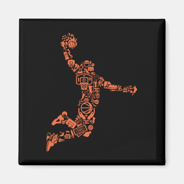 Basketball Collage Magnet (Vorne)