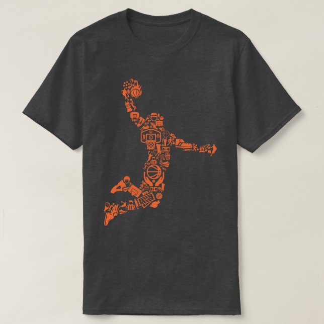 Basketball Collage T-Shirt (Design vorne)