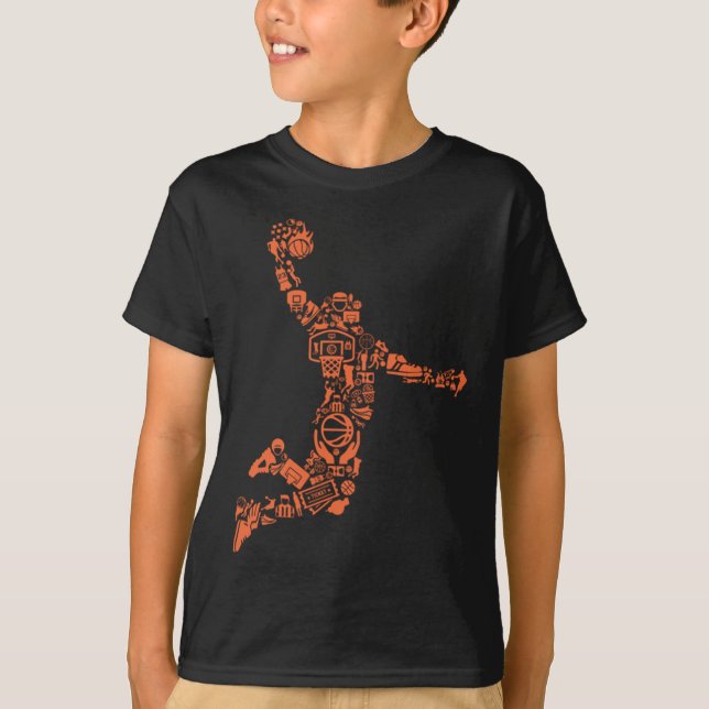 Basketball Collage T-Shirt (Vorderseite)