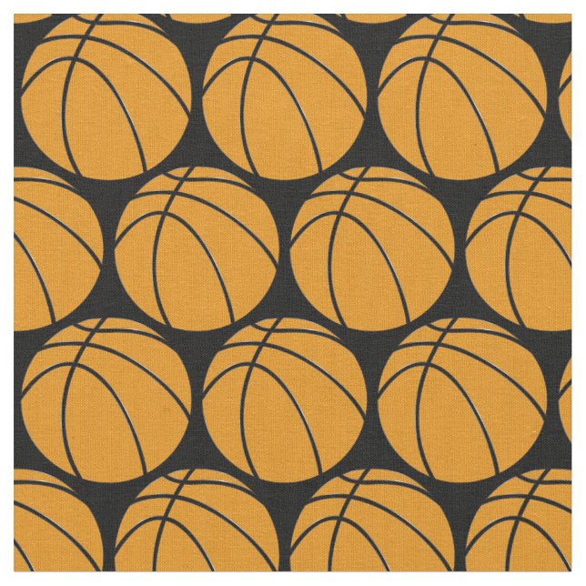 Basketball Combed Baumwollstoff Stoff (Nahaufnahme)