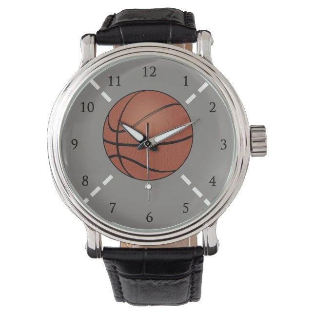 Basketball Court Armbanduhr (Vorderseite)
