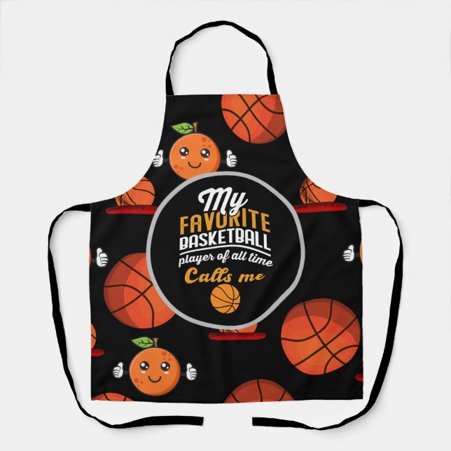 Basketball Court Cuisine: Basketball Themenwelt Schürze (Vorderseite)