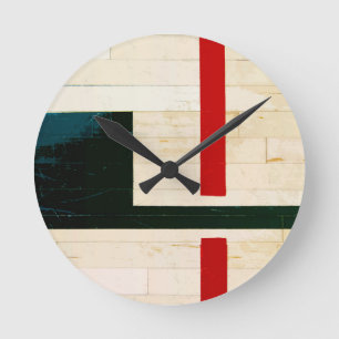 Basketball Court Lines and Markings Runde Wanduhr