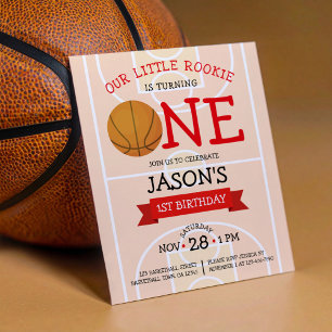 Basketball Court Ribbon Budget 1. Geburtstag Einla