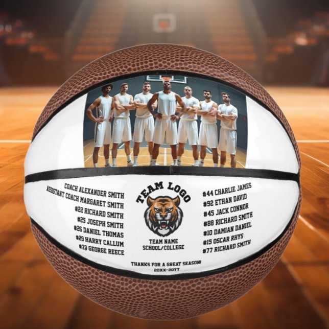 Basketball Custom Team Foto, Spielernamen und Logo (Von Creator hochgeladen)