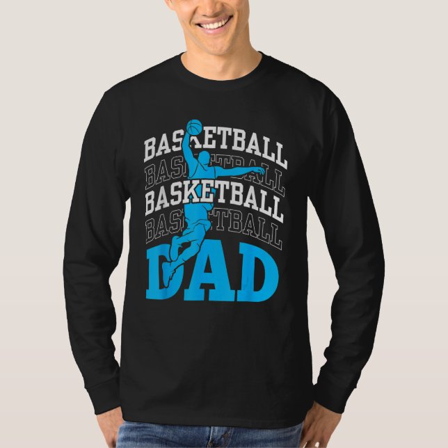 Basketball Dad Coach Team Match Player Father Dadd T-Shirt (Vorderseite)