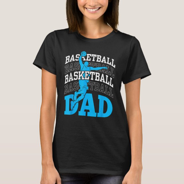 Basketball Dad Coach Team Match Player Father Dadd T-Shirt (Vorderseite)