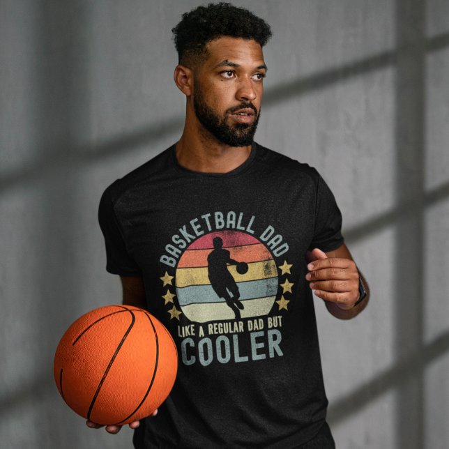 Basketball Dad Like a Regular Dad But Cooler T-Shirt (Von Creator hochgeladen)