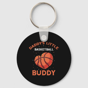 Basketball Daddy's Little Buddy Bball Heart Basket Schlüsselanhänger