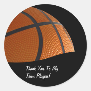 Basketball Danke Stickers