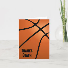 Basketball dankt Trainer-mutigem Entwurf-Leerem Dankeskarte