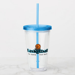 Basketball Das Spiel, das die Akropolis Tumbler ro Acryltrinkbecher