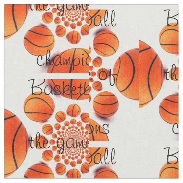 Basketball das Spiel der Champions Stoff (Nahaufnahme)