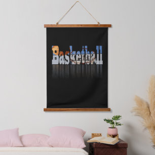Basketball Das Spiel, die Wand hängt Wandteppich Mit Holzrahmen