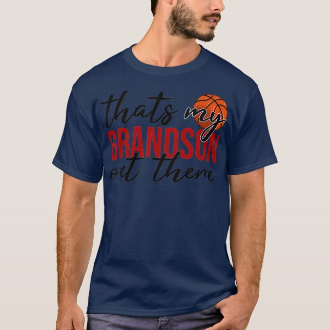 Basketball, dass mein Enkel da draußen Geschenk ma T-Shirt (Vorderseite)